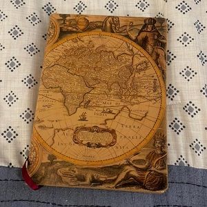 Gently used World themed journal — several hundred pages